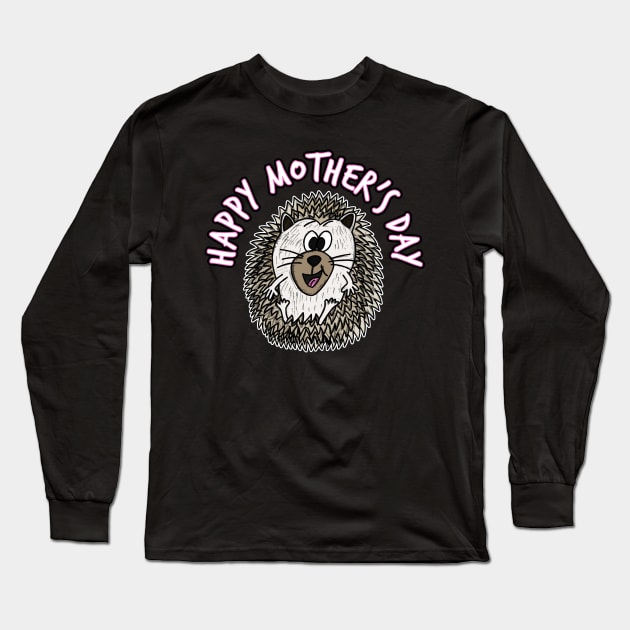 Mother's Day Hedgehog Mothering Sunday Long Sleeve T-Shirt by doodlerob